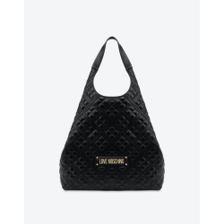 SHOPPER TRAPUNTATA LETTERING LOGO LOVE MOSCHINO